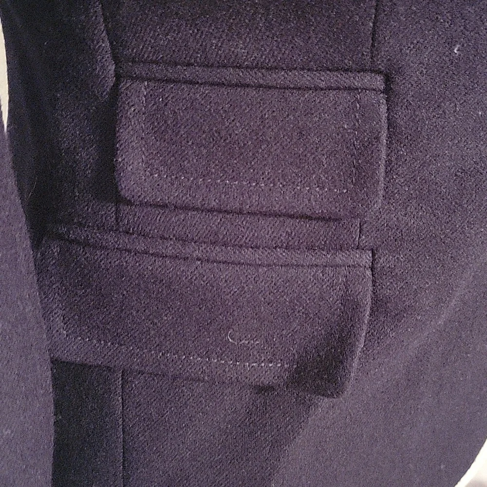 J Crew Wool Women's Navy and Cream Macking Blazer - Picture 4 of 5